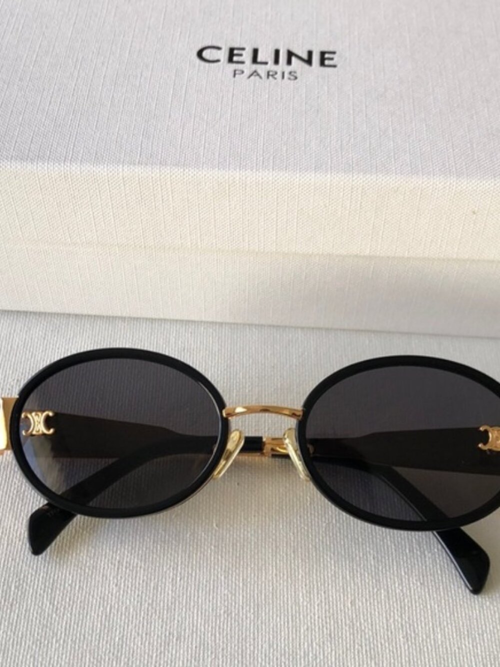 Celine Black and Gold Sunglasses MK - Picture 1 of 10